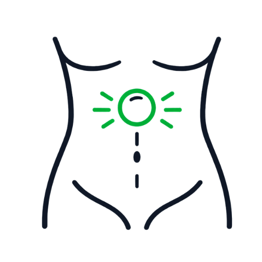 Epigastric Hernia (Upper Belly) Fixing fatty bulges above the navel.